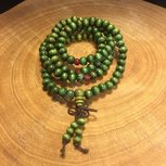 Mala 108 kralen hout groen Mala 108 kralen hout groen