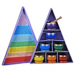 Chakra klankschalen geschenk set van 7 Chakra klankschalen geschenk set van 7