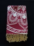 Plaid Dreamcatcher Bordeaux Red / White Plaid Dreamcatcher Bordeaux Red / White