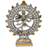 Shiva nataraja dansend messing 15cm Shiva nataraja dansend messing 15cm