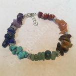 Chakra armband splitedelsteentjes Chakra armband splitedelsteentjes