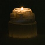 Seleniet sfeerlicht divine waterfall voor waxinekaarsje Seleniet sfeerlicht divine waterfall voor waxinekaarsje