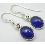 Oorbellen Lapis Lazulli edelsteen ovaal zilver Oorbellen Lapis Lazulli edelsteen ovaal zilver