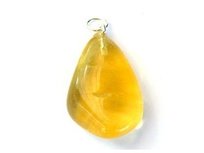 Edelsteenhanger Fluoriet geel Edelsteenhanger Fluoriet geel