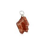 Edelsteenhanger Calciet rood ruw Edelsteenhanger Calciet rood ruw
