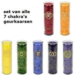 Chakra geurkaars groot set van 7 Chakra geurkaars groot set van 7