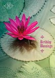Amber Lotus Birthday Blessings wenskaart Amber Lotus Birthday Blessings wenskaart