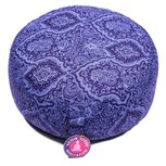 Meditatiekussen India print donkerblauw 33x17cm Meditatiekussen India print donkerblauw 33x17cm