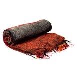 Meditatie omslagdoek oranje gestreept Meditatie omslagdoek oranje gestreept