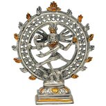 Shiva nataraja dansend messing 15cm Shiva nataraja dansend messing 15cm