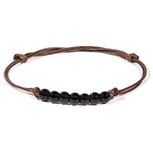 Armband Zwarte toermalijn edelsteen verstelbaar Armband Zwarte toermalijn edelsteen verstelbaar