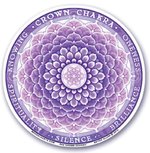 Raamsticker 7e chakra paars Raamsticker 7e chakra paars