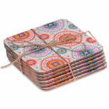 Mandala onderzetters kleurrijk set van 6 Mandala onderzetters kleurrijk set van 6