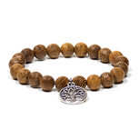 Mala armband levensboom 21 kralen elastisch 0.8 mm Mala armband levensboom 21 kralen elastisch 0.8 mm