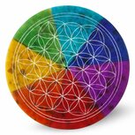 Flower of Life chakra kleur wierookbrander zeepsteen Flower of Life chakra kleur wierookbrander zeepsteen