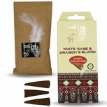 native soul dragon's blood & white sage backflow wierookkegel native soul dragon's blood & white sage backflow wierookkegel