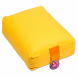 Yoga bolster geel rechthoekig Yoga bolster geel rechthoekig