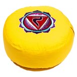 Meditatiekussen 3e chakra geborduurd geel Meditatiekussen 3e chakra geborduurd geel