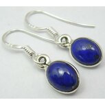 Oorbellen Lapis Lazuli edelsteen ovaal zilver Oorbellen Lapis Lazuli edelsteen ovaal zilver