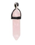 Rozenkwarts edelsteen hanger punt Rozenkwarts edelsteen hanger punt