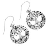 Tree of life oorbellen zilver Tree of life oorbellen zilver