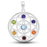 Chakra hanger zilver mandala Chakra hanger zilver mandala