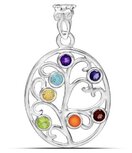 Chakra hanger zilver sierlijk Chakra hanger zilver sierlijk