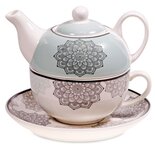 Tea for One mandala motief grijs Tea for One mandala motief grijs