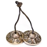 Tingsha superieure klank 8 voorspoedsymbolen 6 cm Tingsha superieure klank 8 voorspoedsymbolen 6 cm