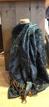 Yogastyles omslagdoek meditatie bewerkt blauw Yogastyles omslagdoek meditatie bewerkt blauw