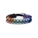 Chakra armband dubbele rij verstelbaar Chakra armband dubbele rij verstelbaar