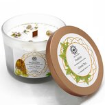 Edelsteenkaars positivity green tea citrien Edelsteenkaars positivity green tea citrien