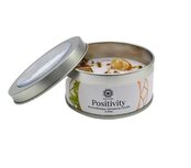 Edelsteen geurkaars positivity green tea citrien Edelsteen geurkaars positivity green tea citrien