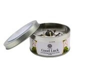 Edelsteen geurkaars good luck patchouli aventurijn Edelsteen geurkaars good luck patchouli aventurijn