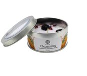 Edelsteen geurkaars cleansing sandelwood zwarte toermalijn Edelsteen geurkaars cleansing sandelwood zwarte toermalijn