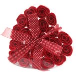 Zeep in roosvorm in hartvorm cadeauset 24 stuks Zeep in roosvorm in hartvorm cadeauset 24 stuks