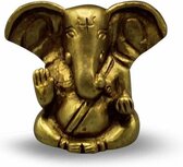 Ganesha zittend brons 2,5cm Ganesha zittend brons 2,5cm