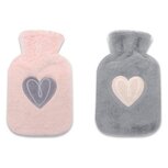 warmwaterkruik - kruik met hoes - 2 stuks 1 liter warmwaterkruik - kruik met hoes - 2 stuks 1 liter