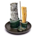 Wierookbrander voor Palo Santo houtje en smudgestick petrol Wierookbrander voor Palo Santo houtje en smudgestick petrol