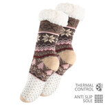 Huissokken Yenita antislip beige