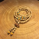 Mala 108 kralen sandalhout 5mm Mala 108 kralen sandalhout 5mm