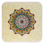 Mandala onderzetters groen set van 6 Mandala onderzetters groen set van 6