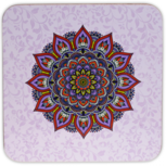 Mandala onderzetters paars set van 6 Mandala onderzetters paars set van 6