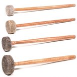 klankschaal klopper 'vilt' set van 4 klankschaal klopper 'vilt' set van 4